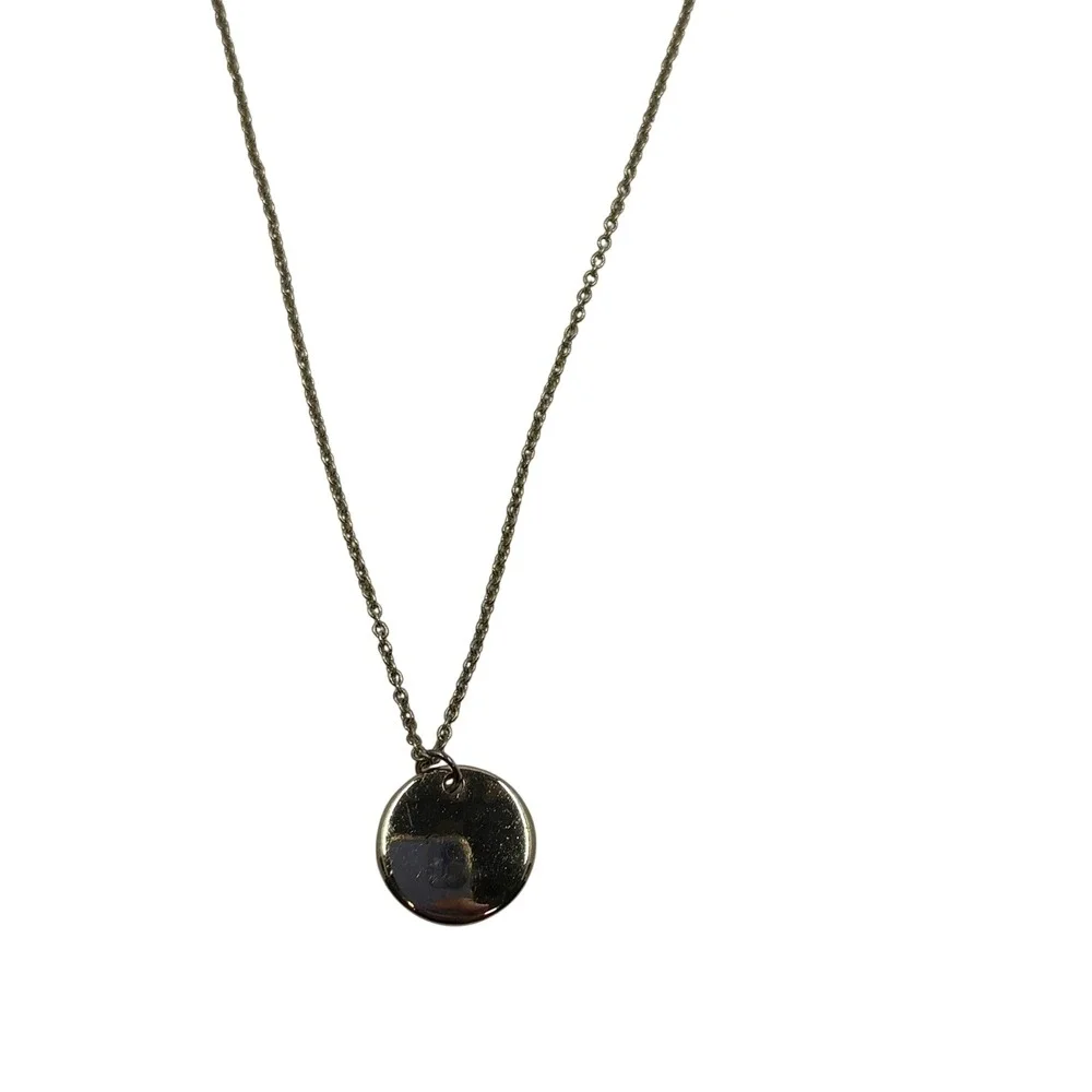3 Layered Disc Pendant Necklace Gold Tone‎ Chain Women Fashion Jewelry